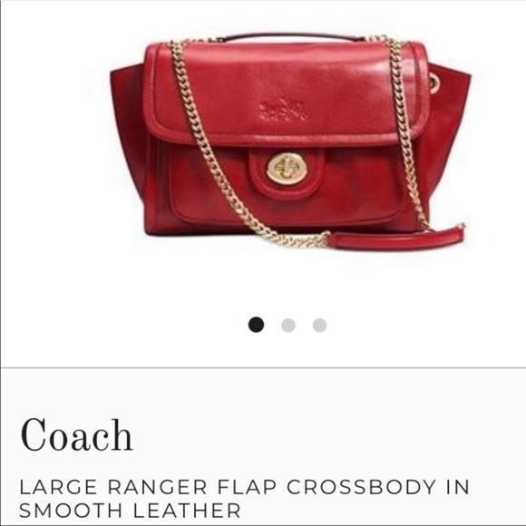 Coach Handbags - Coach Ranger Flap Leather Crossbody
